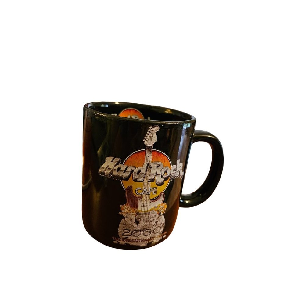 Hard Rock Cafe Mug  2000 The Evolution of Rock Gatlinburg Large Hot/Cold Drinks